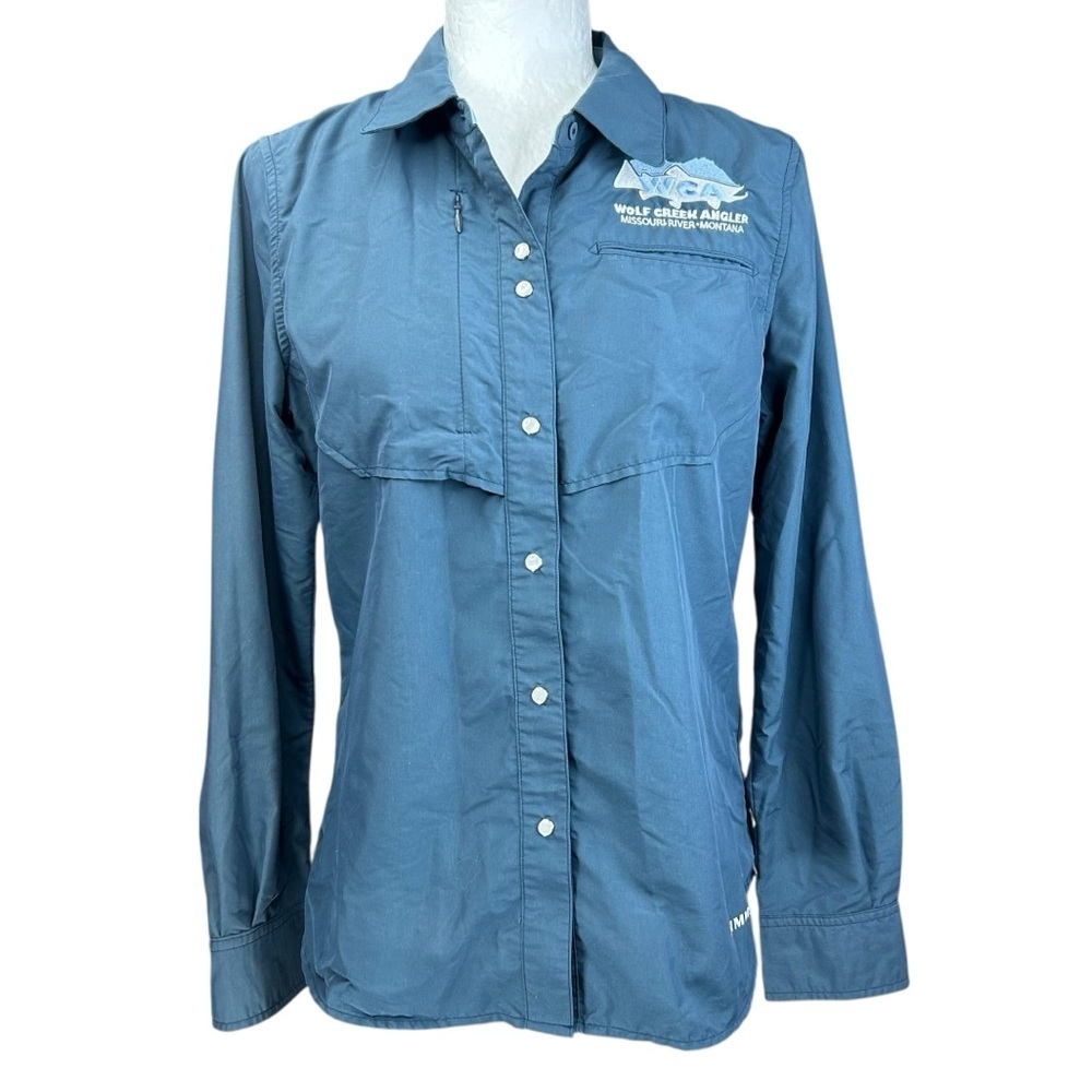 Simms Guide Shirt M Fishing Wolf Creek Angler
Hiking Outdoor Peeal Snap Western